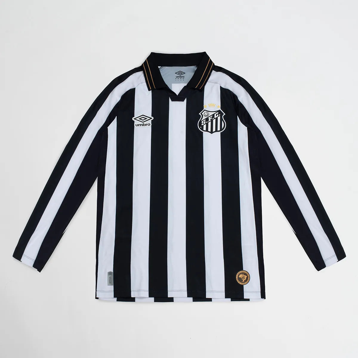 Camiseta Manga larga Santos Away 2026/27 blanca/negro