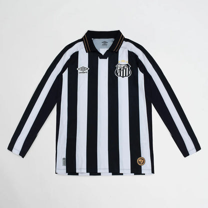 Camiseta Manga larga Santos Away 2026/27 blanca/negro