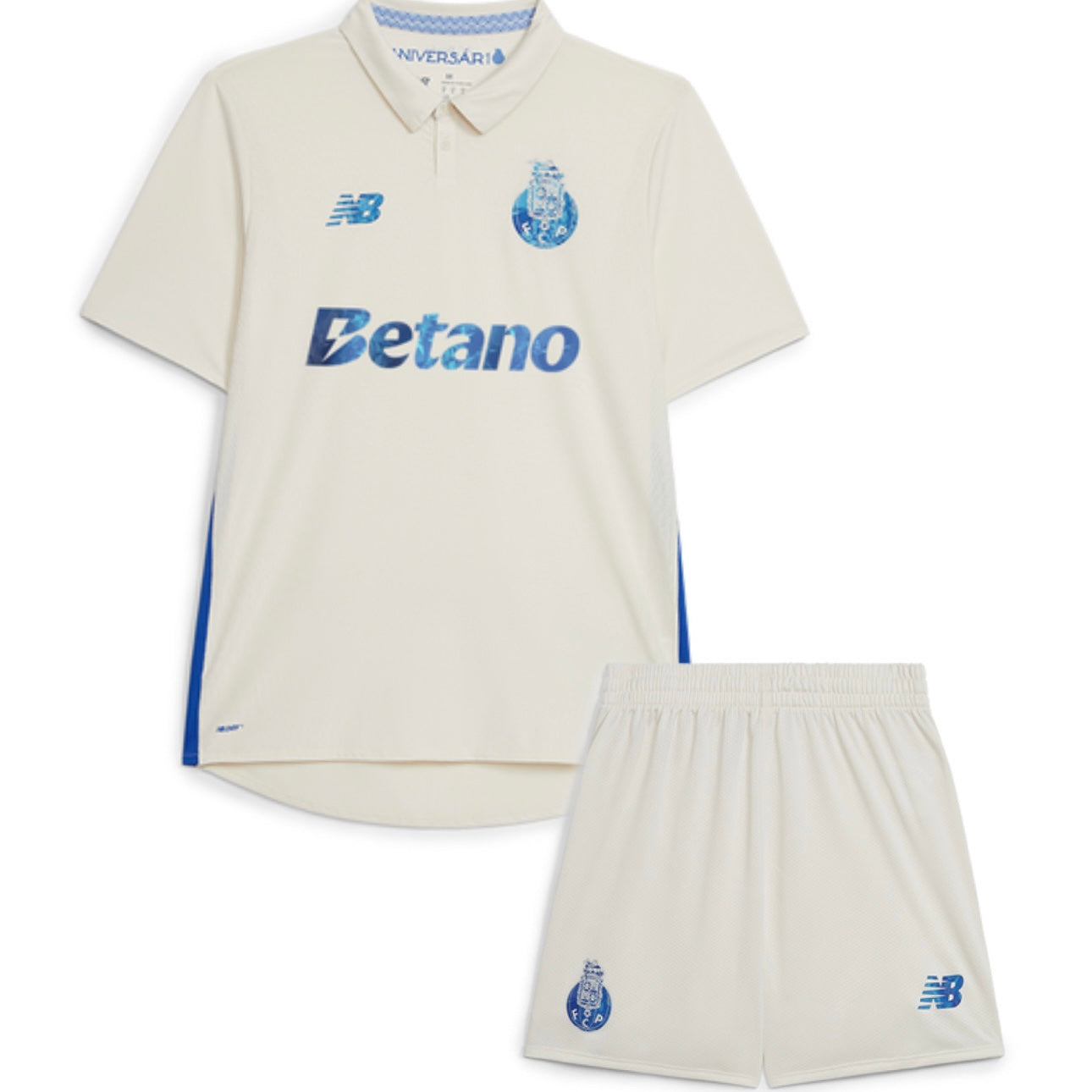 Conjunto infantil alternativo blanco 2025/26