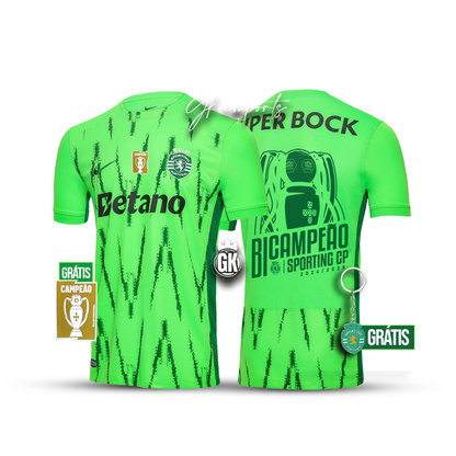 Camiseta BICAMPEÓN verve limão 2024/25
