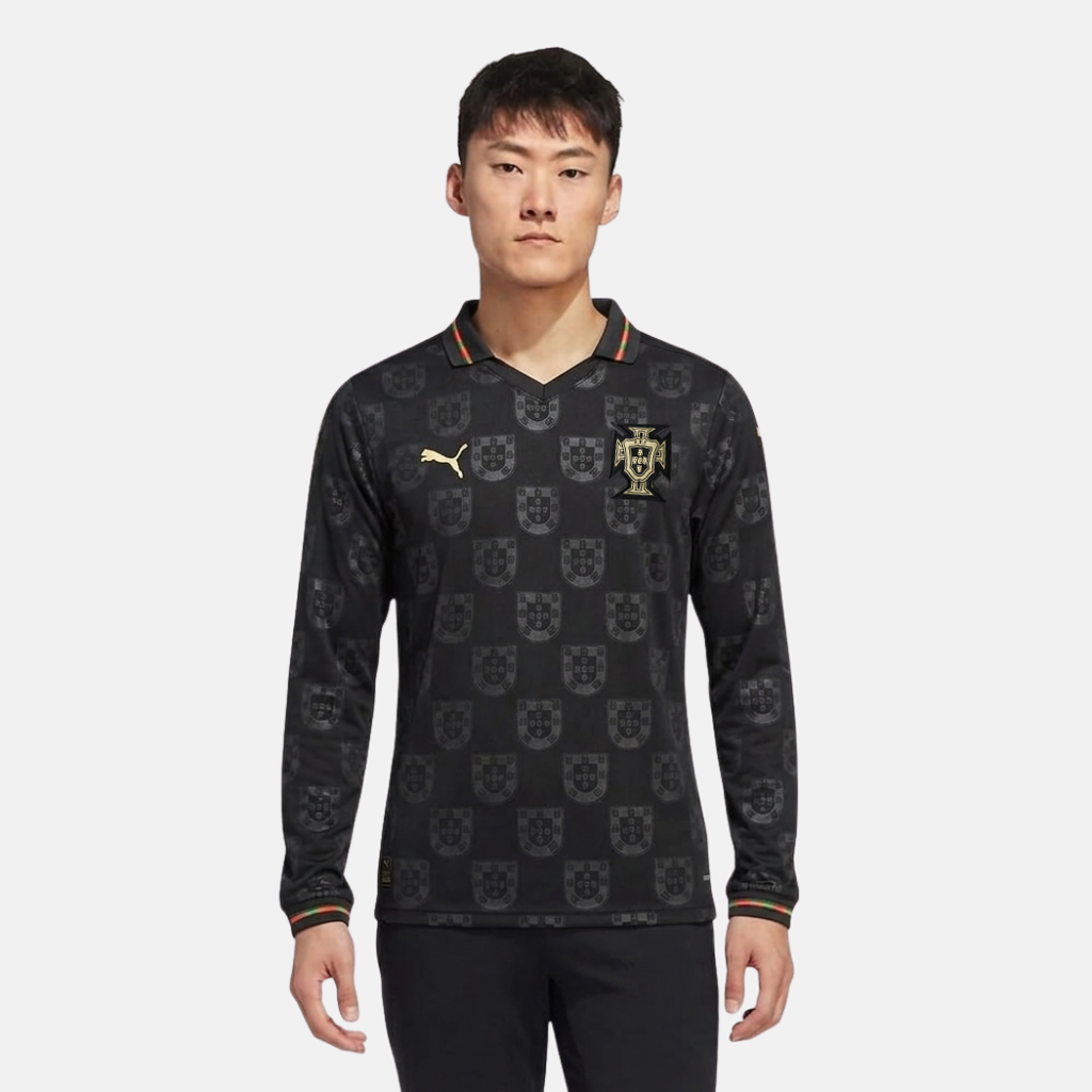Camiseta Selección de Portugal MANGA LARGA edición especial pantera negra EUSÉBIO 2026/27 - ADEPTO