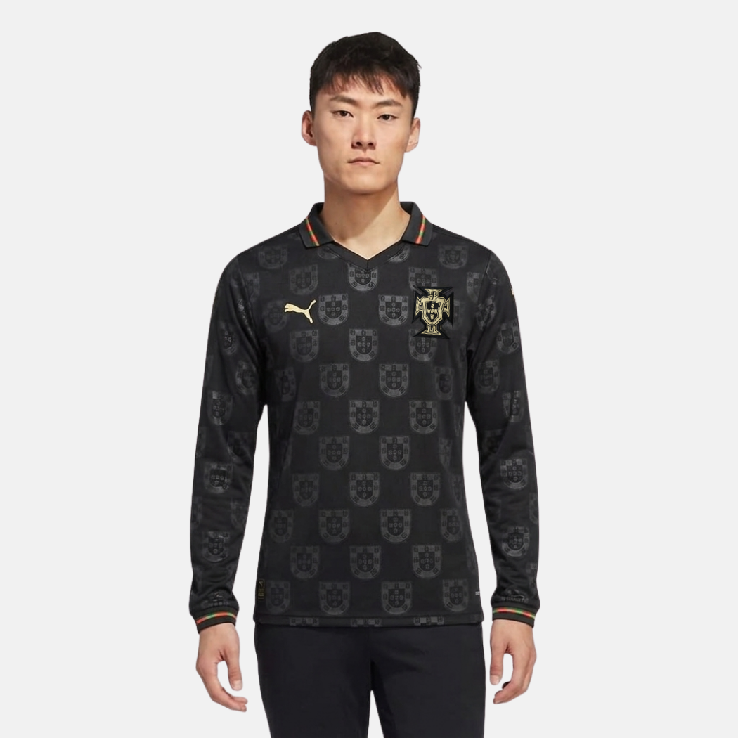 Camiseta Selección de Portugal MANGA LARGA edición especial pantera negra EUSÉBIO 2026/27 - ADEPTO