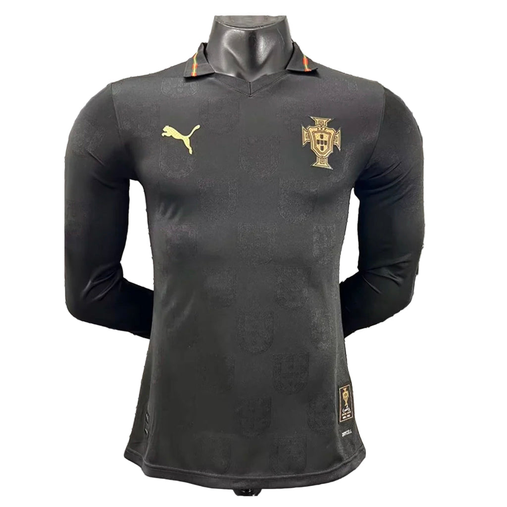 Camiseta Selección de Portugal MANGA LARGA edición especial pantera negra EUSÉBIO 2026/27 PLAYER - AUTHENTIC