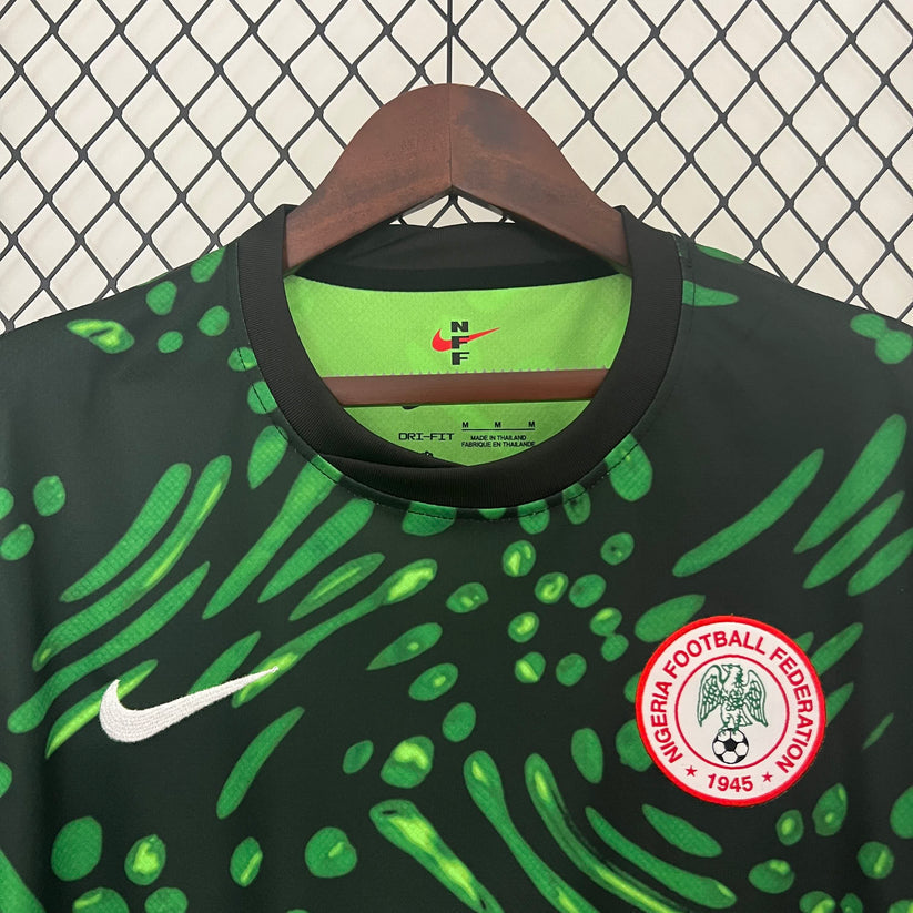 Camiseta Nigeria verde/negra 2024