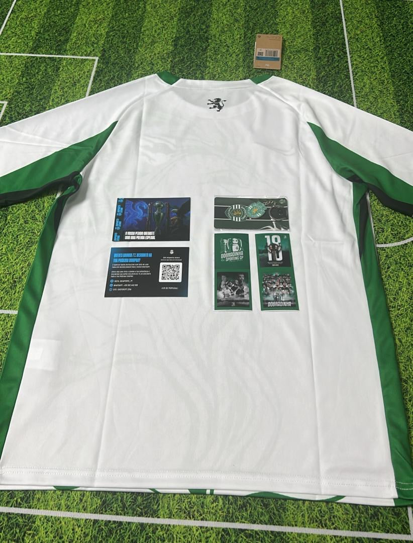 Camiseta leão concept blanca y verde 2025/26