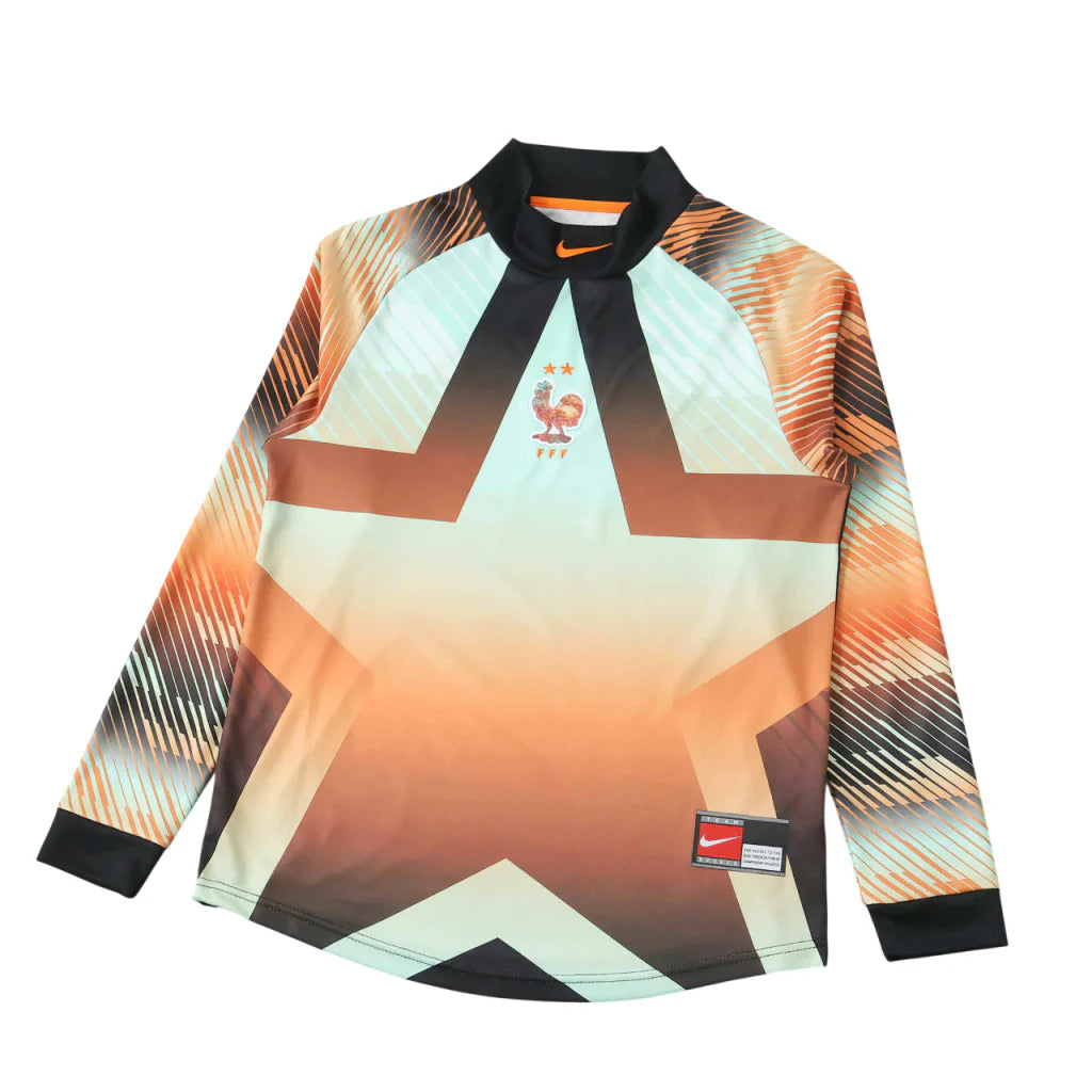 Camiseta Francia portero manga larga Copa del Mundo 2026 - naranja/verde