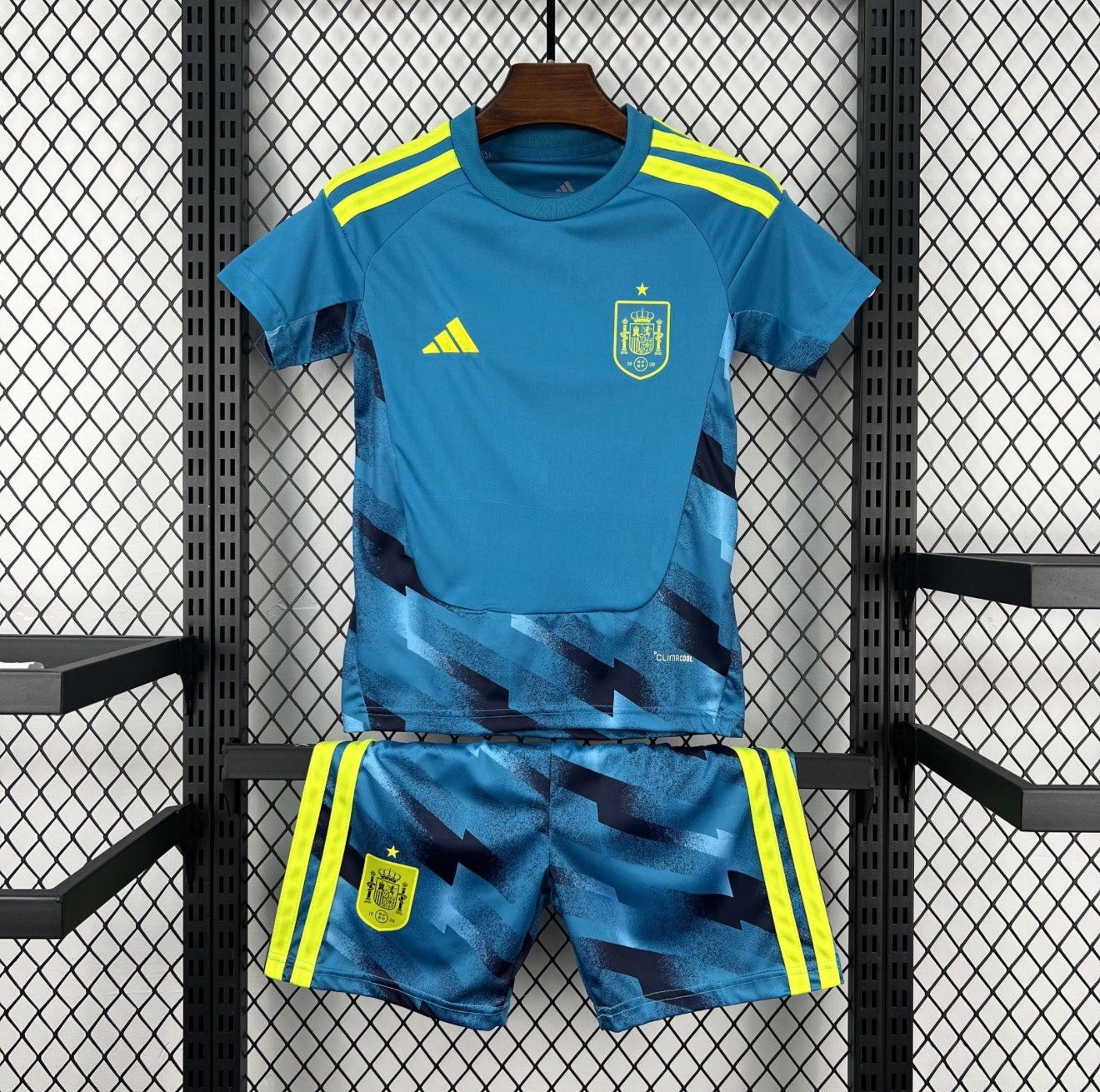 ESPAÑA PORTERO INFANTIL COPA DO MUNDO 2026 CONJUNTO INFANTIL