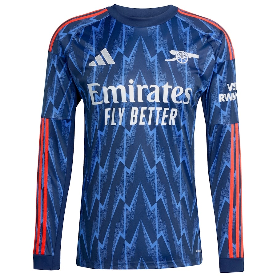 Camiseta MANGA LARGA alternativa azul 2025/26
