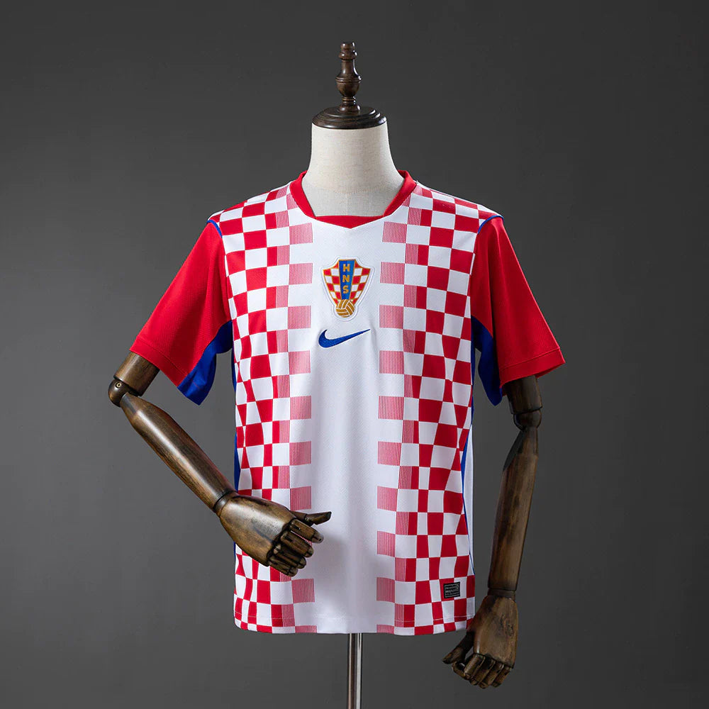Camiseta Selección de Croacia principal blanca/roja - Copa del Mundo 2026