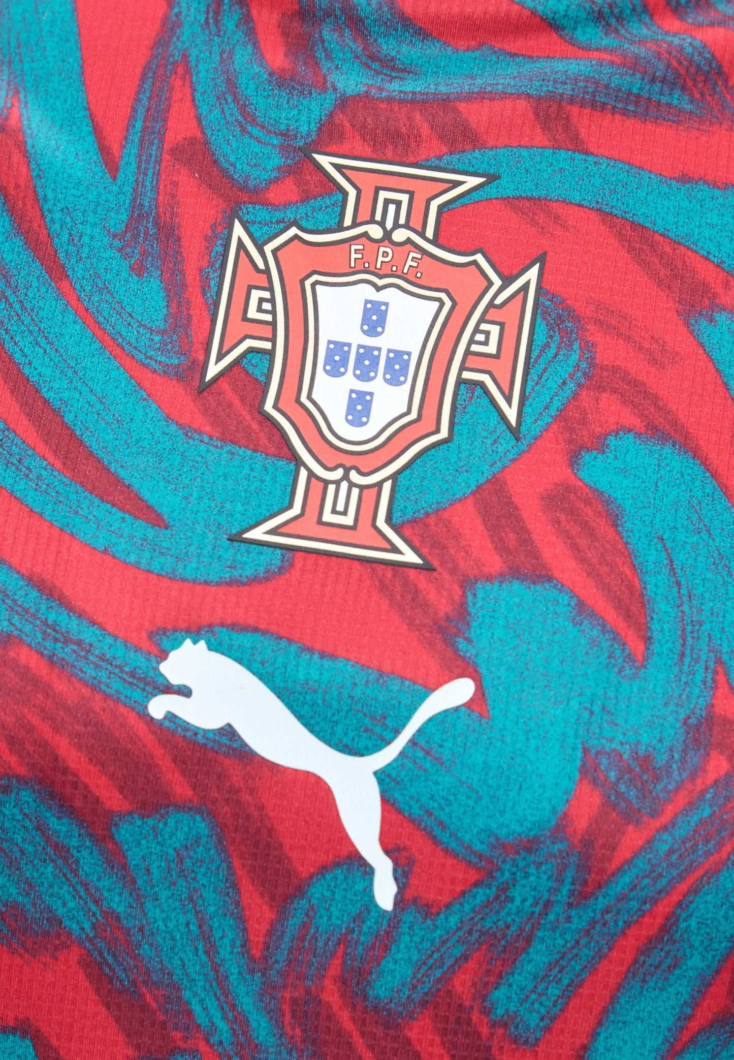 Camiseta Portugal pré jogo l 2026/27 - roja y verde
