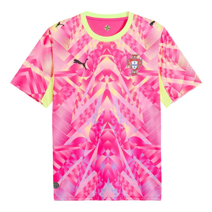 Camiseta Selección de Portugal Portero Pixel rosa - COPA DEL MUNDO 2026
