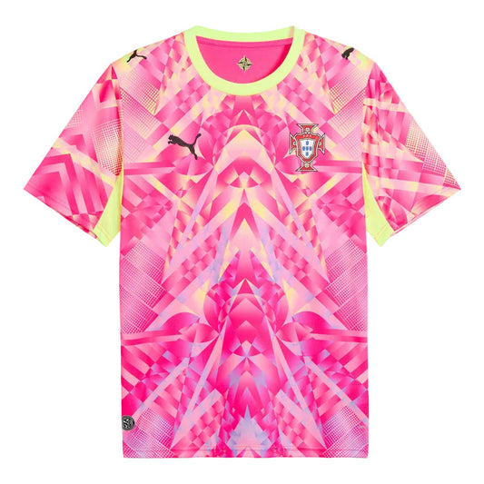 Camiseta Selección de Portugal Portero Pixel rosa - COPA DEL MUNDO 2026
