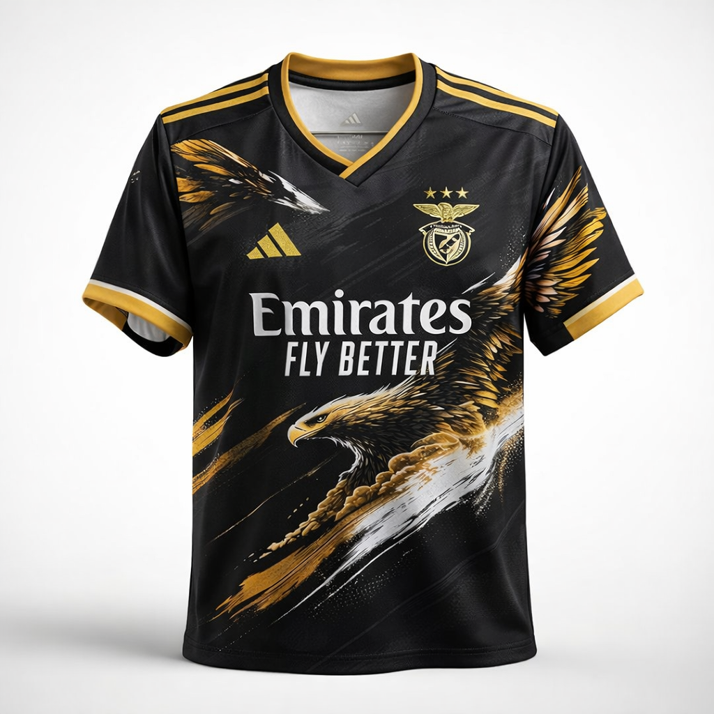 Camiseta Águila concept exclusiva negra y dorada 2026/27 - LANZAMIENTO