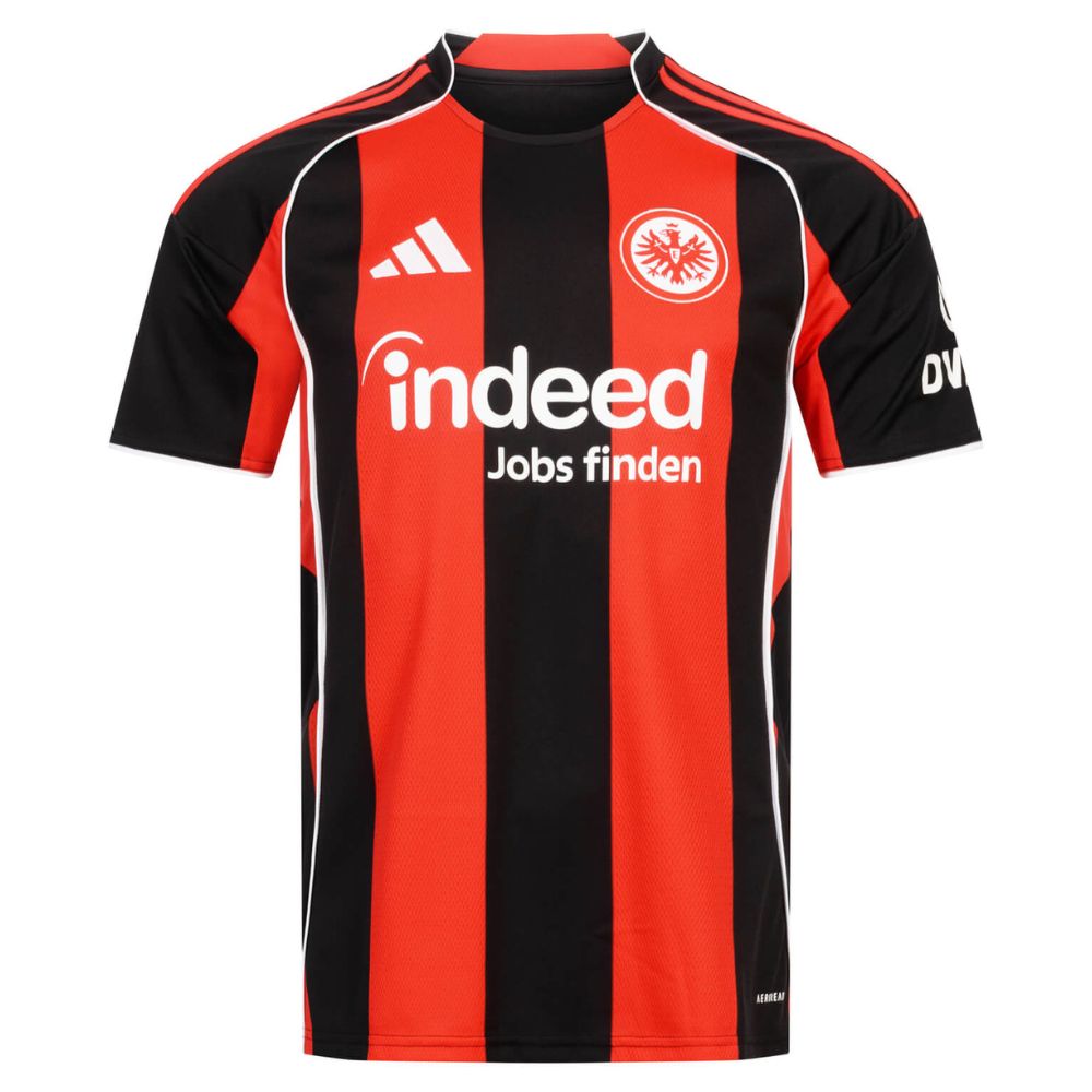 Camiseta Frankfurt principal negra y roja 2025/26