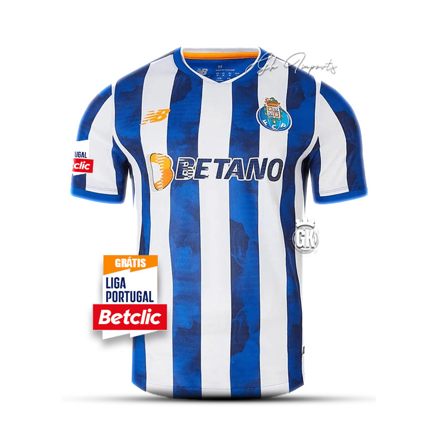 Camiseta primeiro equipación azul/blanco 2024/25