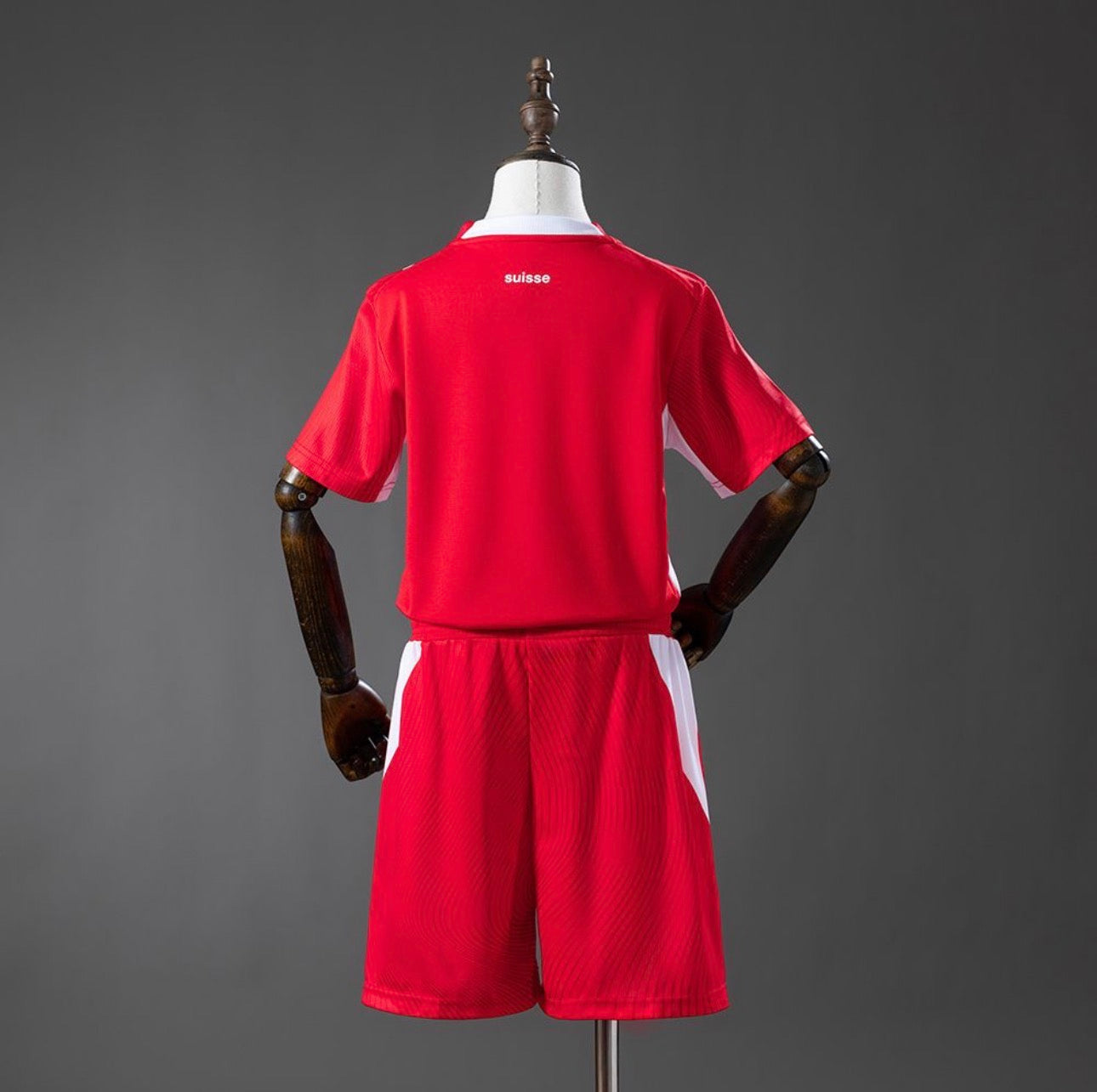 Conjunto infantil Selección Suiza principal roja COPA DEL MUNDO 2026