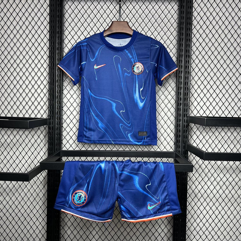 Conjunto infantil Chelsea local azul 2024/25
