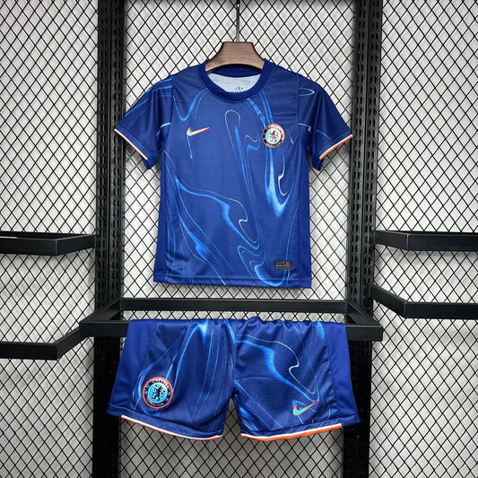 Conjunto infantil Chelsea local azul 2024/25