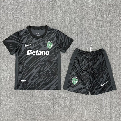 Conjunto infantil portero negro 2025/26