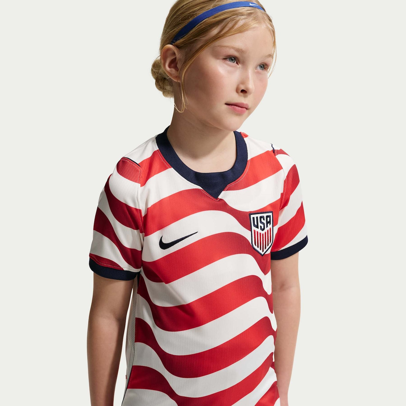 Conjunto infantil Selección Estados Unidos principal rojo y blanco COPA DEL MUNDO 2026
