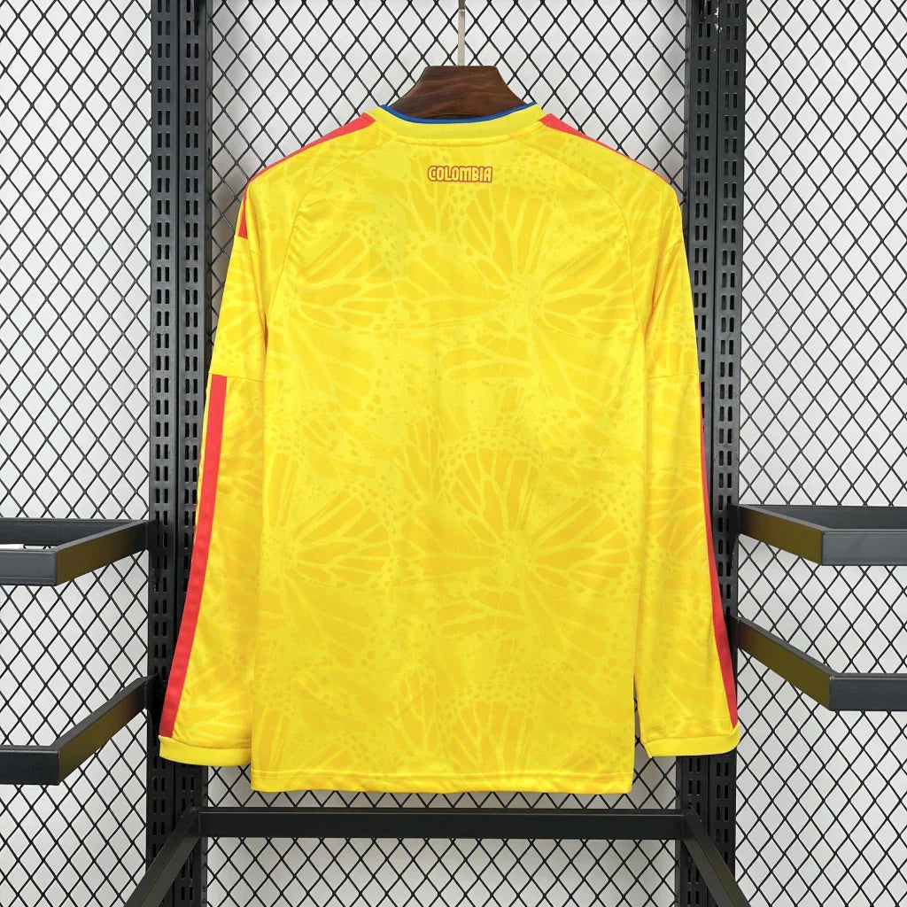 Camiseta Selección de Colombia  MANGA LARGA principal amarilla - Copa del Mundo 2026