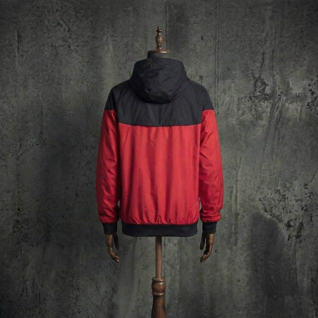Chaqueta rojo y negro 2026/27 cortavientos cierre completo