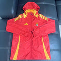 Chaqueta rojo y amarillo 2026/27 cierre completo com capa