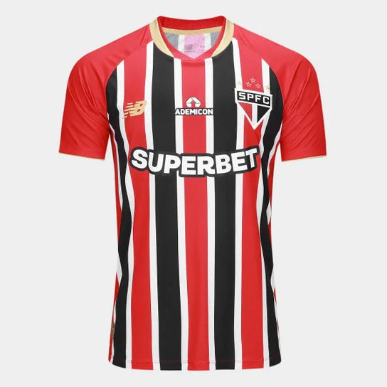 Camiseta São Paulo alternativa roja/negra  2025/26
