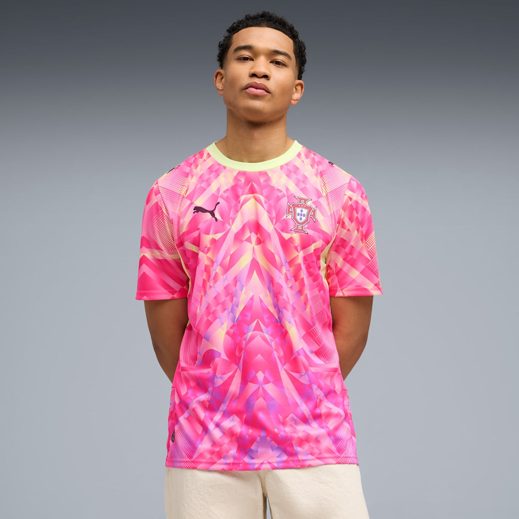 Camiseta Selección de Portugal Portero Pixel rosa - COPA DEL MUNDO 2026