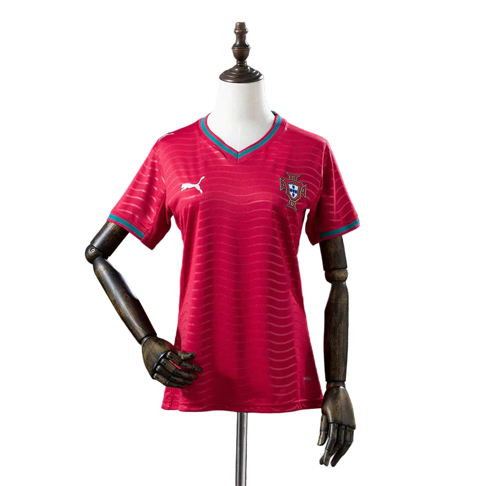 Camiseta Femenina Selección de Portugal roja principal COPA DEL MUNDO 2026