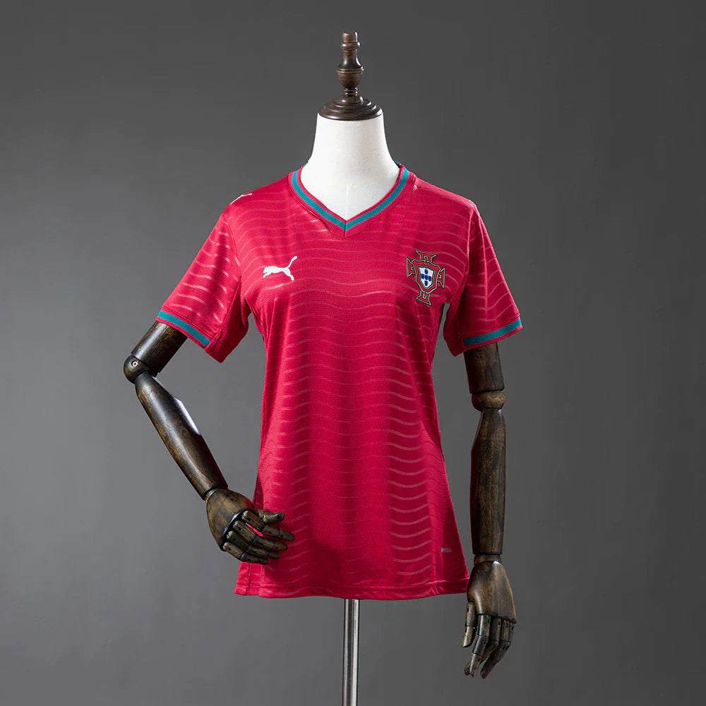 Camiseta Femenina Selección de Portugal roja principal COPA DEL MUNDO 2026