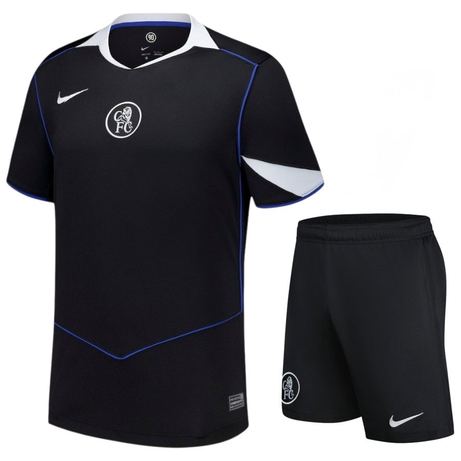 Conjunto Infantil Chelsea tercera TOTAL 90 2025/26 negro