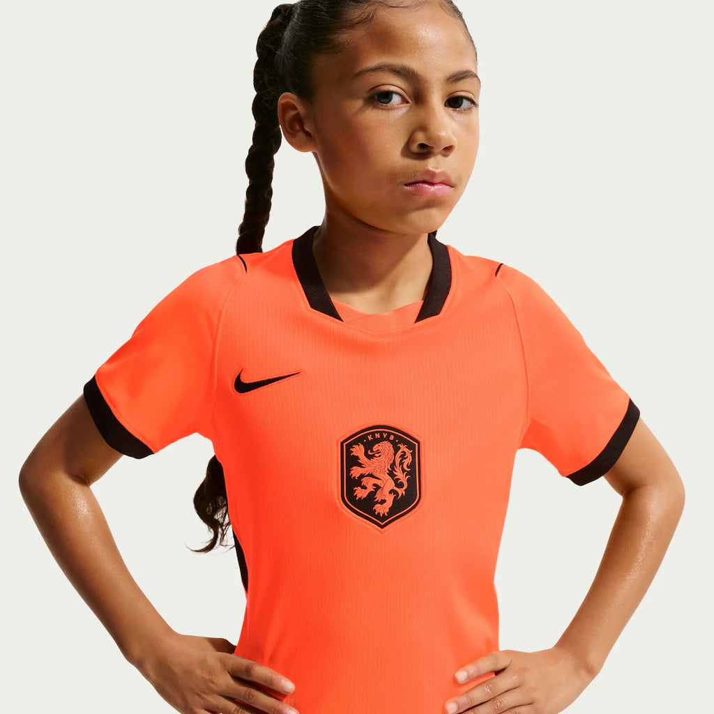 Conjunto infantil da Países Bajos principal naranja COPA DEL MUNDO 2026