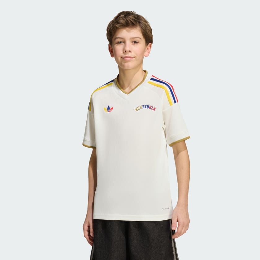 Conjunto infantil Selección Venezuela alternativa blanca COPA DEL MUNDO 2026