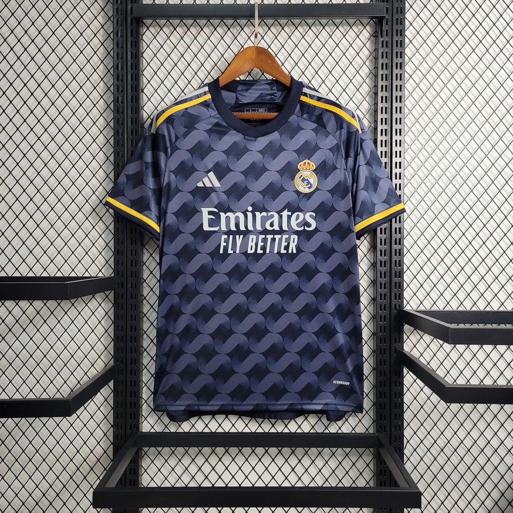 Camiseta Real Madrid negra/gris Away 2023/24