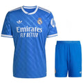 Conjunto Infantil Real Madrid alternativo azul 2025/26