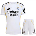 Conjunto Infantil Real Madrid local blanco 2025/26