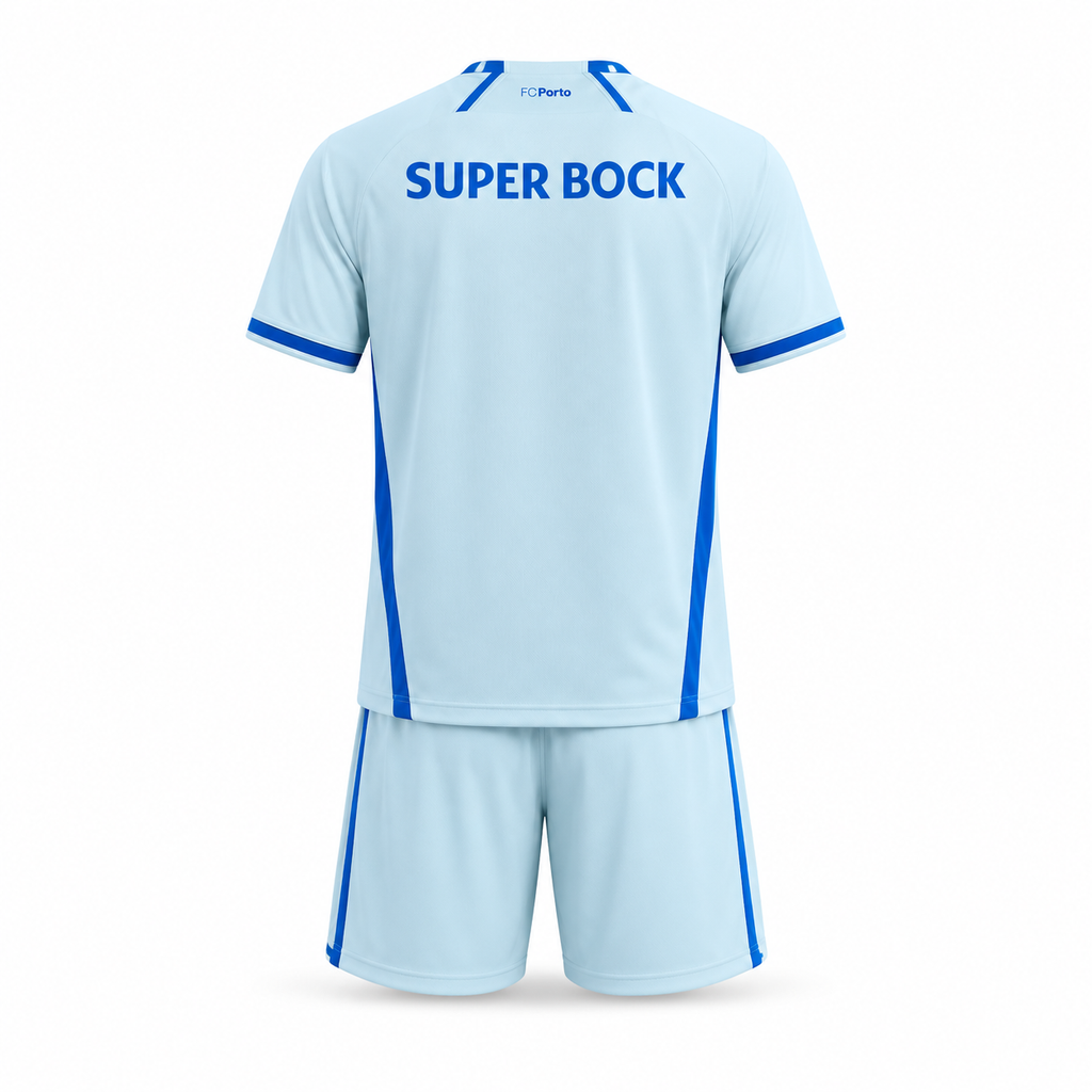 Conjunto infantil dragón TERCEIRO EQUIPACIÓN 2026/27 azul – preventa (11 a 22 días hábiles)