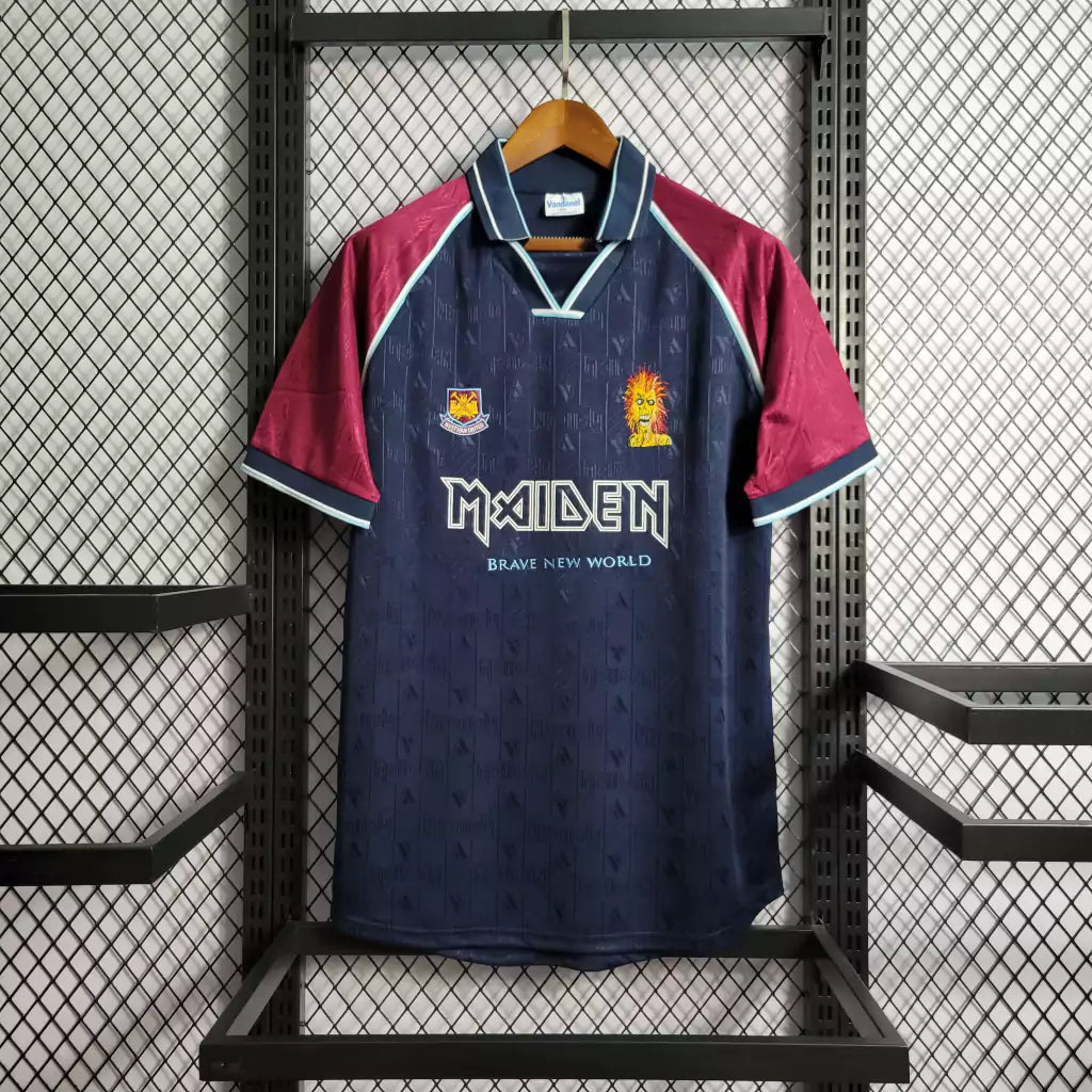 Camiseta Retro West Ham x Iron Maiden Local 1999/01