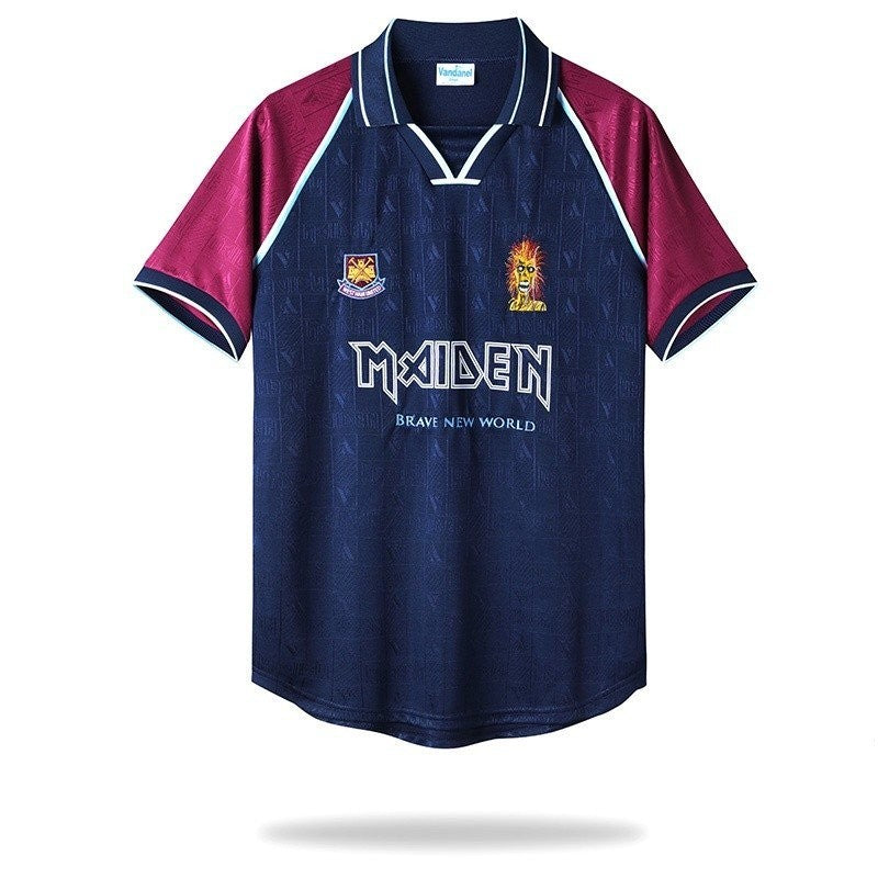 Camiseta Retro West Ham x Iron Maiden Local 1999/01