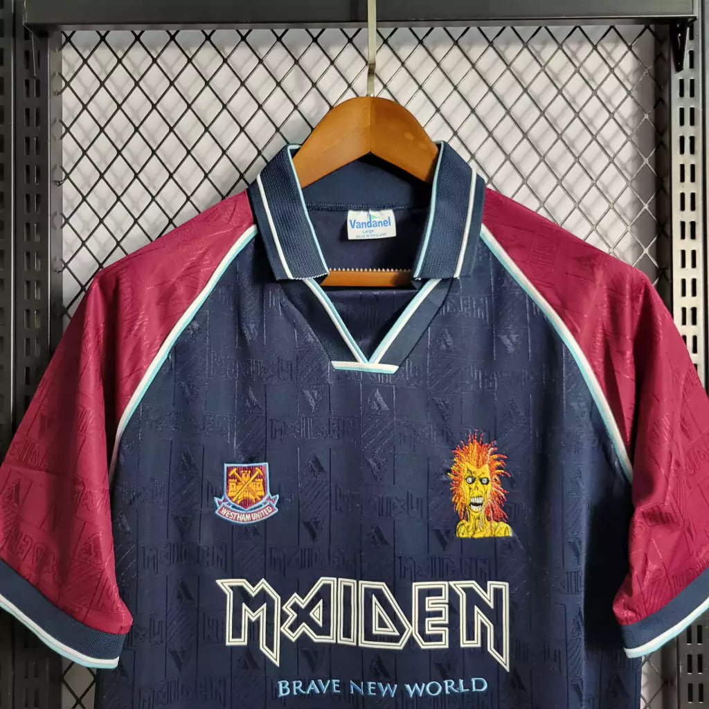Camiseta Retro West Ham x Iron Maiden Local 1999/01