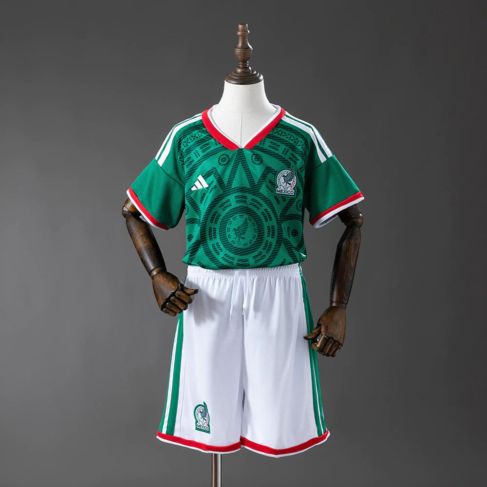 Conjunto infantil Selección México principal verde COPA DEL MUNDO 2026