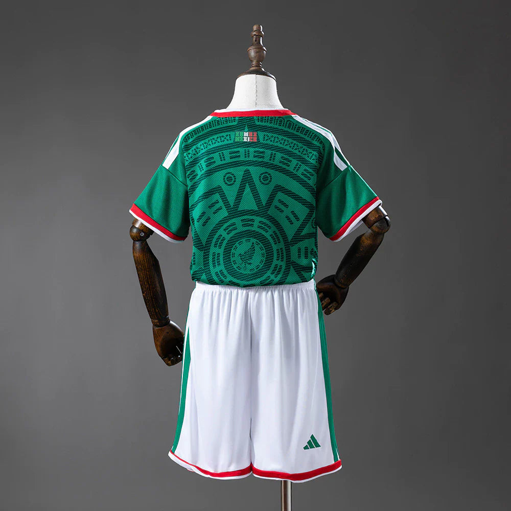 Conjunto infantil Selección México principal verde COPA DEL MUNDO 2026