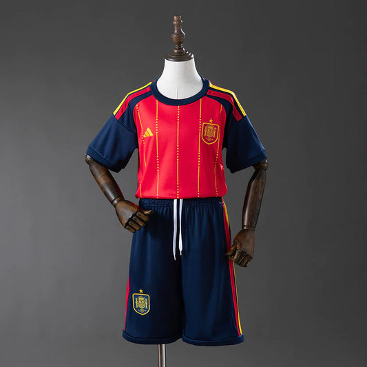 Conjunto infantil Selección España principal roja COPA DEL MUNDO 2026