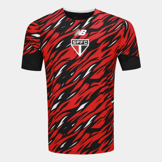 Camiseta São Paulo pré jogo roja/negra  2026/27