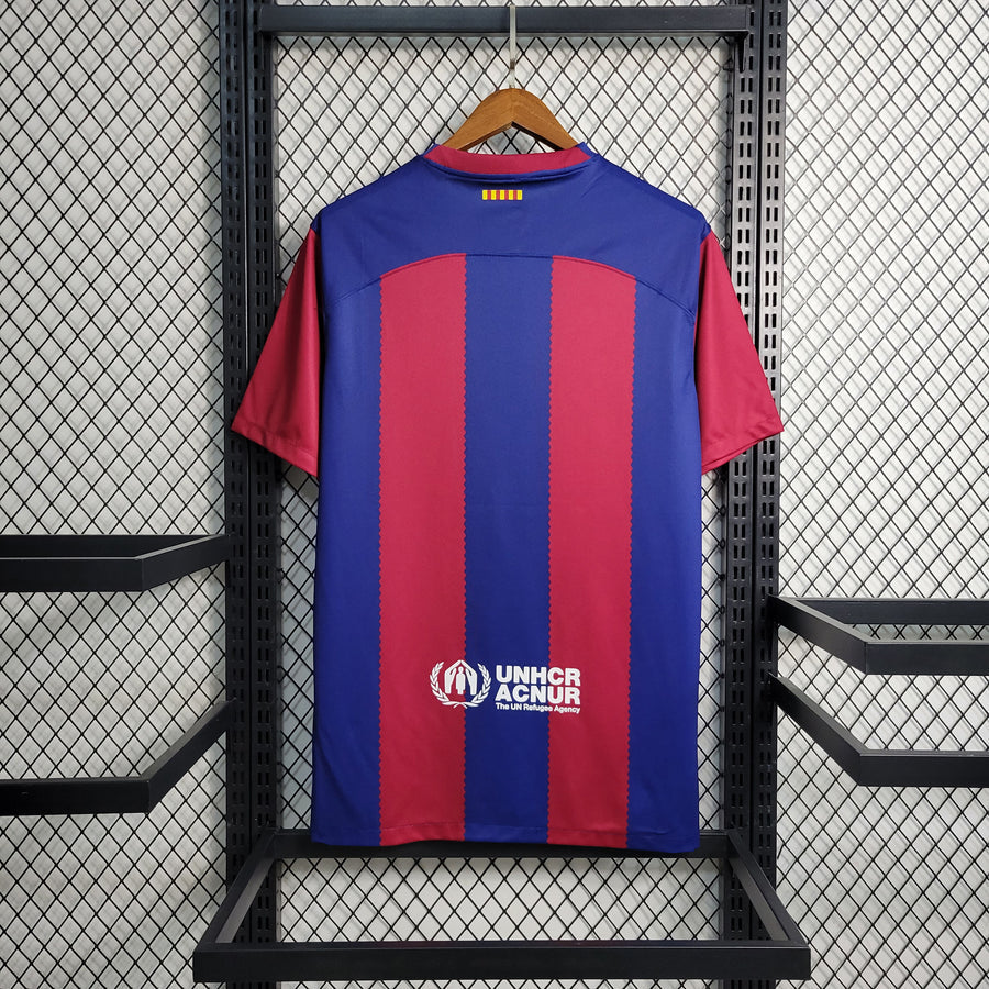 Camiseta Barcelona azul/roja Local 2023/24