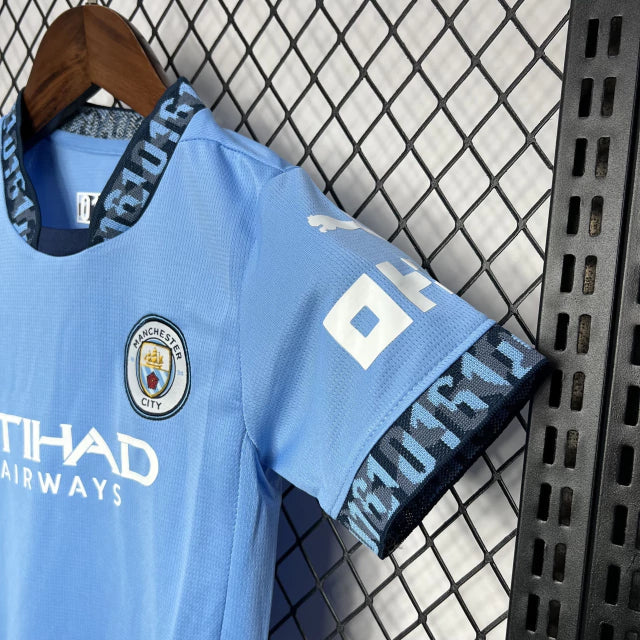 Conjunto Infantil Manchester City Local 2024/25