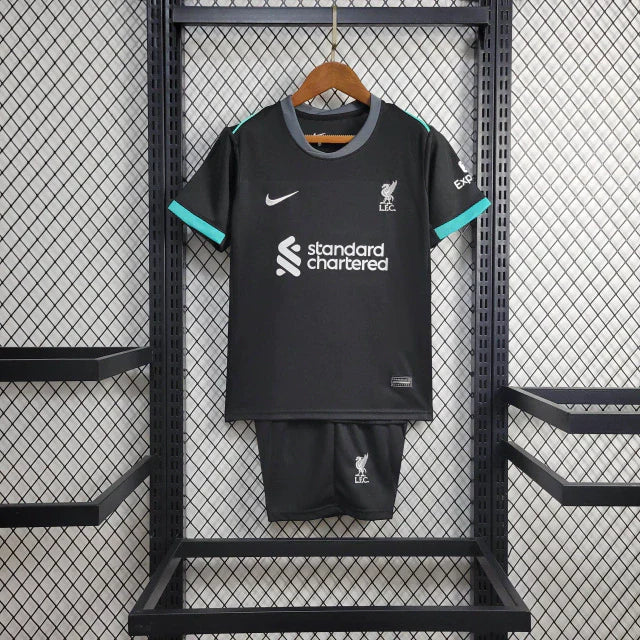 Conjunto Infantil Liverpool Visitante 2024/25