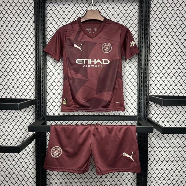 Conjunto Infantil Manchester City Tercera 2024/25