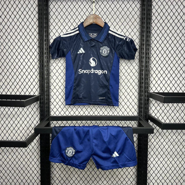 Conjunto Infantil Manchester United Visitante 2024/25